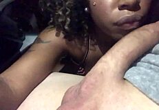 Ebony Brazilian Amateur Sucks Cock Outdoors Before Doggystyle Creampie