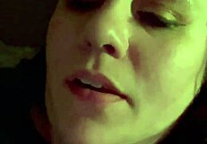 my first lesbian experience with a horny milf wife smoking and kissing