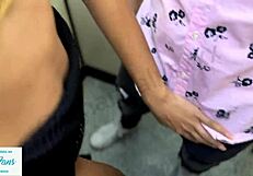 hey, check this wild trio with a hot brunette getting double penetrated outside the disco!