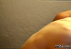 Teen boys bareback in bathroom fun