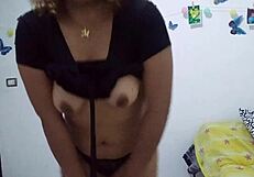 mexican babe cheats on boyfriend via webcam