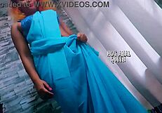 Sexy Sheron in saree feels deep blowjob and intense pussy fucking