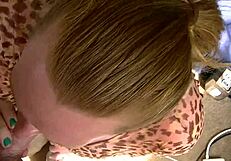 i watch this redhead slut give an intense blowjob