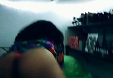 Why is my mom teasing in thongs and strings?