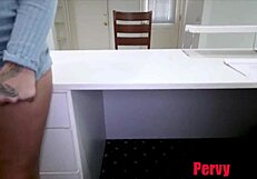 Man, I messed up describin’ this... Blonde Layla Love suckin’ me off at the office!