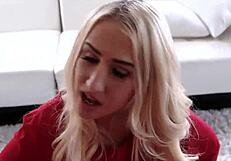 hot stepsister gives handjob right in front of stepmom and stepdad 😏