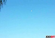 Drone perv punished by teens in garage