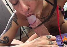 Caroleta roots fucks and cums with dildo POV