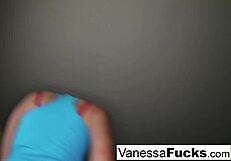 Vanessa sucked your dick in the cage, her big ass and pussy on display while she handled the hardcore blowjob and cumshot.