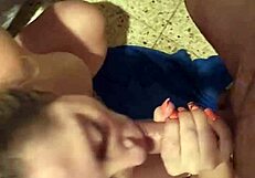 The blonde spanish amateur girl who loves sucking cock in various amateur encounters