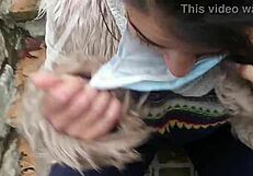 outdoor blowjob in the park near neightboors, got caught flashing