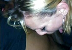 lezdom woman with blonde hair offers me oral satisfaction and swallow my semen