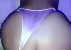 blonde with braids feels intense pleasure in doggy