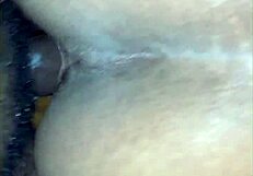 Old Ebony Amateur Bent Over in Doggystyle, Her Bootyhole So Hot