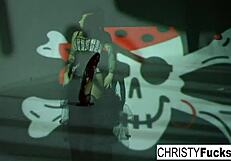 Hot Christy Mack plays with amazing ass and tight wet pussy