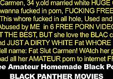 Have you seen Carmen's big fat ass getting spanked and fucked hard in this amateur interracial video?