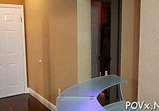 Adorable bitch loves sucking big knobs in pov