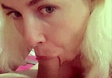 Wife Deepthroats Cock in Close-Up Homemade Video