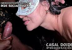 Black guy fucks married woman at swing party for cuckold husband recording, she sucks multiple cocks in glory hole