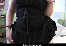 i share my solo interview as a chubby teen samora storm undressing with toys