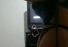 KC Kush puts condom on with mouth then dances and rides