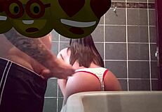 daddy takes me to play in the bathroom