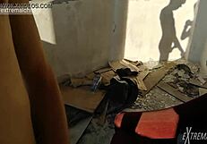 Straight Friend Helps Me Wank At Ruined Building In Public