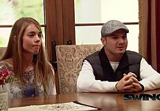 Young guys enjoy time with hot babes in a group reality show featuring tattoos and amateurs