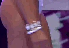 Emy nascimento's lingerie parade in reality show with natural tits on display