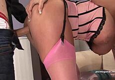 Kerry Louise, Brunette MILF with Big Boobs, Gets Fucked After Deep Throat