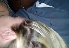 फेशियल कम रंडी को बड़ा काला लंड मिला