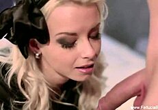 Detailed Sensual Erotic Blowjob With Sexy Milf Handjob And Brunette Sucking While Horny