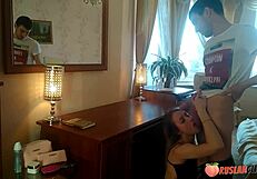 Nerdy blonde ria koks fucks her stepbro