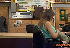 i watched a big boobs babe getting screwed at the pawnshop with hidden cam spying