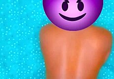 Megan Kneels Naked for Ebony Ass Contest Orgasm Game