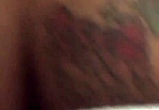 Tattooed Amateur Couple Riding Big Black Cock