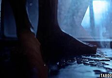 Petite Brunette Submits in Stockings Threesome Hardcore