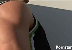 busty actress in a reality scene with actor billy glide