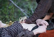 Wow! Latina Girl Masturbates Outdoors Near Another Chick!