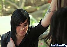 Tattooed Babe Strapon Banging Girlfriend
