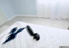 Latina bends over for stepson doggystyle