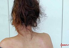 Flogged teen 18+ submissive spins on turntable