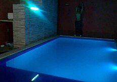 Big cock teases huge ass in intriguing contrast