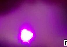 Tana lea bathes in the shower, showing off her tattooed ass and wet pussy while masturbating