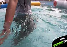 Asian Girlfriend Licks Cock Underwater Close-Up