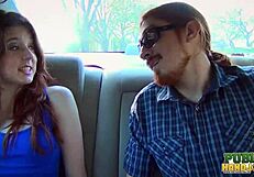 Babe cassidy bliss shares handjob with friend in rideshare backseat