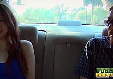 Babe cassidy bliss shares handjob with friend in rideshare backseat