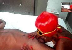 Miss Millicious sucks cock in blowjob with pussy fucking and intense action!