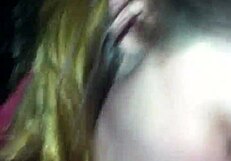 White Girl Sucks Hard Cock in Deep Blowjob Action