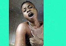 Hey, these black teen lesbians are kissing and fingering each other's boobs,